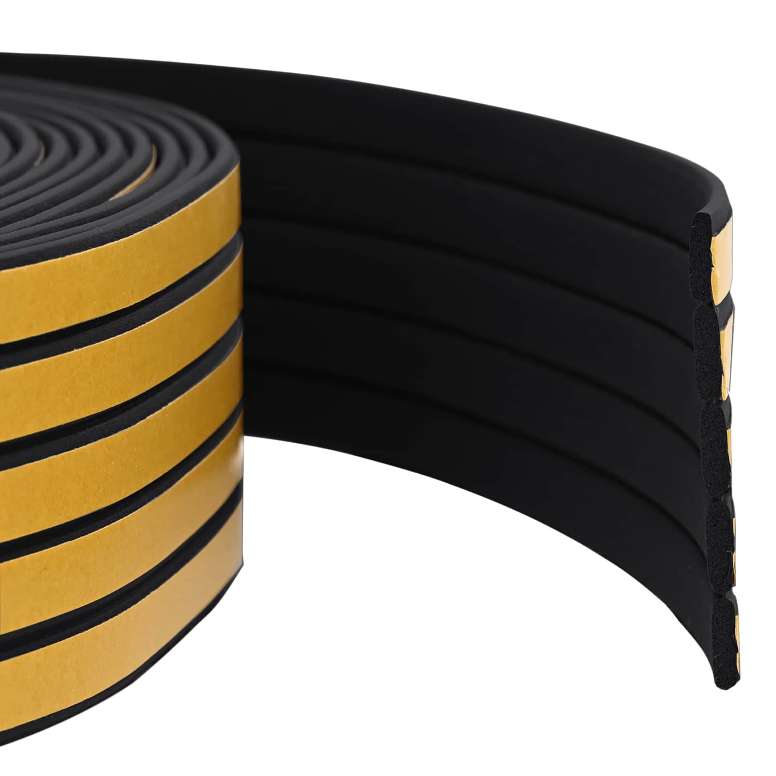 Zelfklevende raamafdichting Zwart 9 x 3 mm 12 m EPDM-schuim image 1