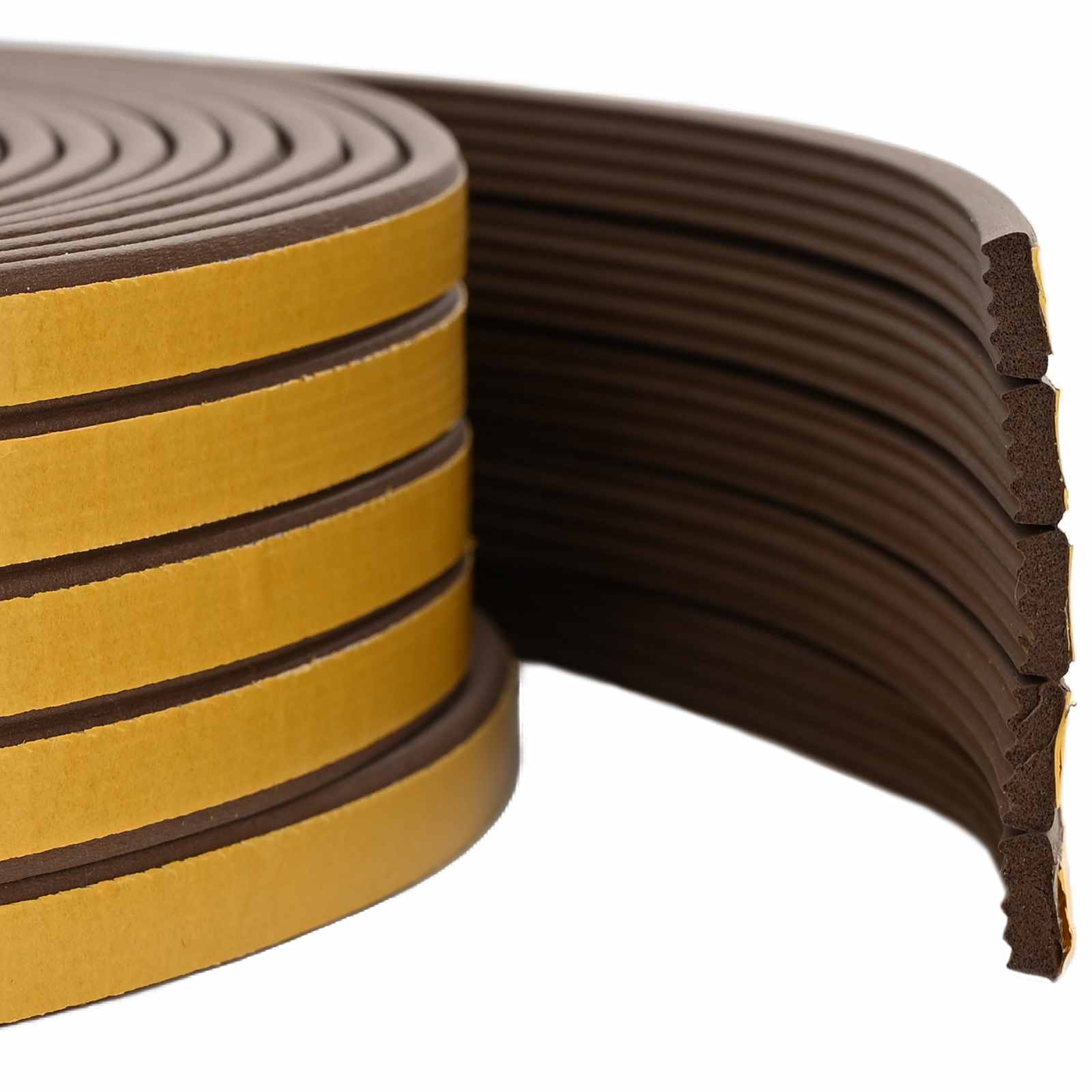 Zelfklevende raamafdichting Bruin 8 x 3 mm 25 m EPDM-schuim image 1
