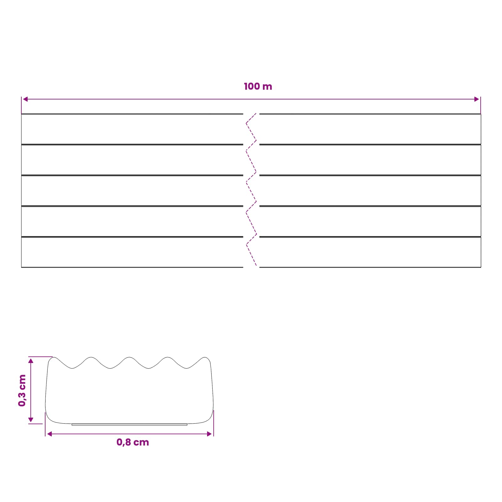 Zelfklevende raamafdichting Bruin 8 x 3 mm 100 m EPDM-schuim image 7