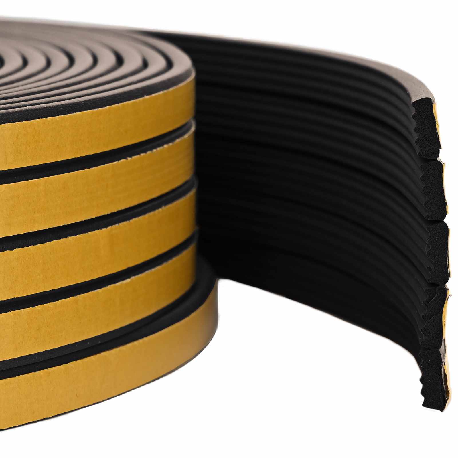 Zelfklevende raamafdichting Zwart 10 x 4 mm 25 m EPDM-schuim image 1