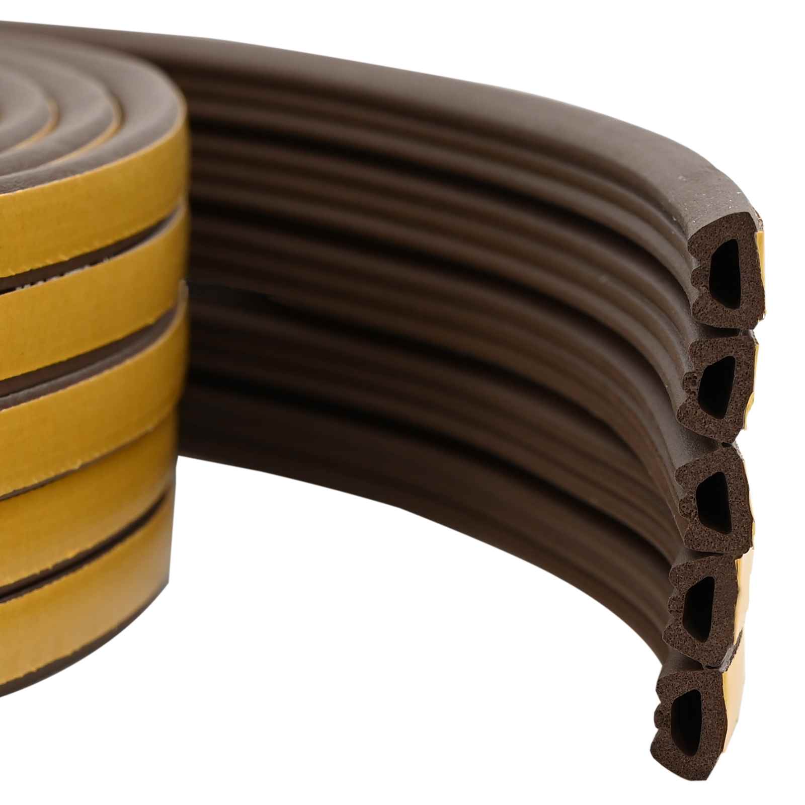 Zelfklevende raamafdichting Bruin 10 x 6 mm 25 m EPDM-schuim image 1