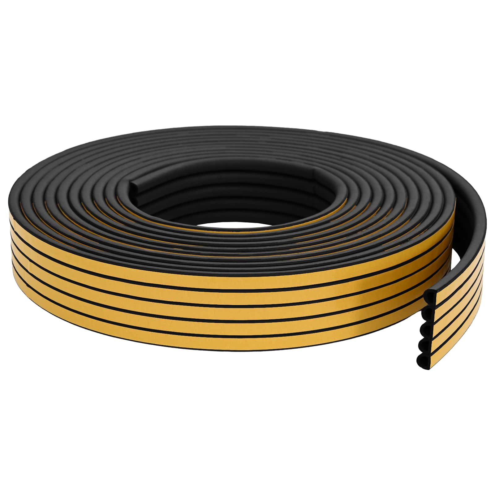 Zelfklevende raamafdichting Zwart 12 x 10 mm 25 m EPDM-schuim image 2