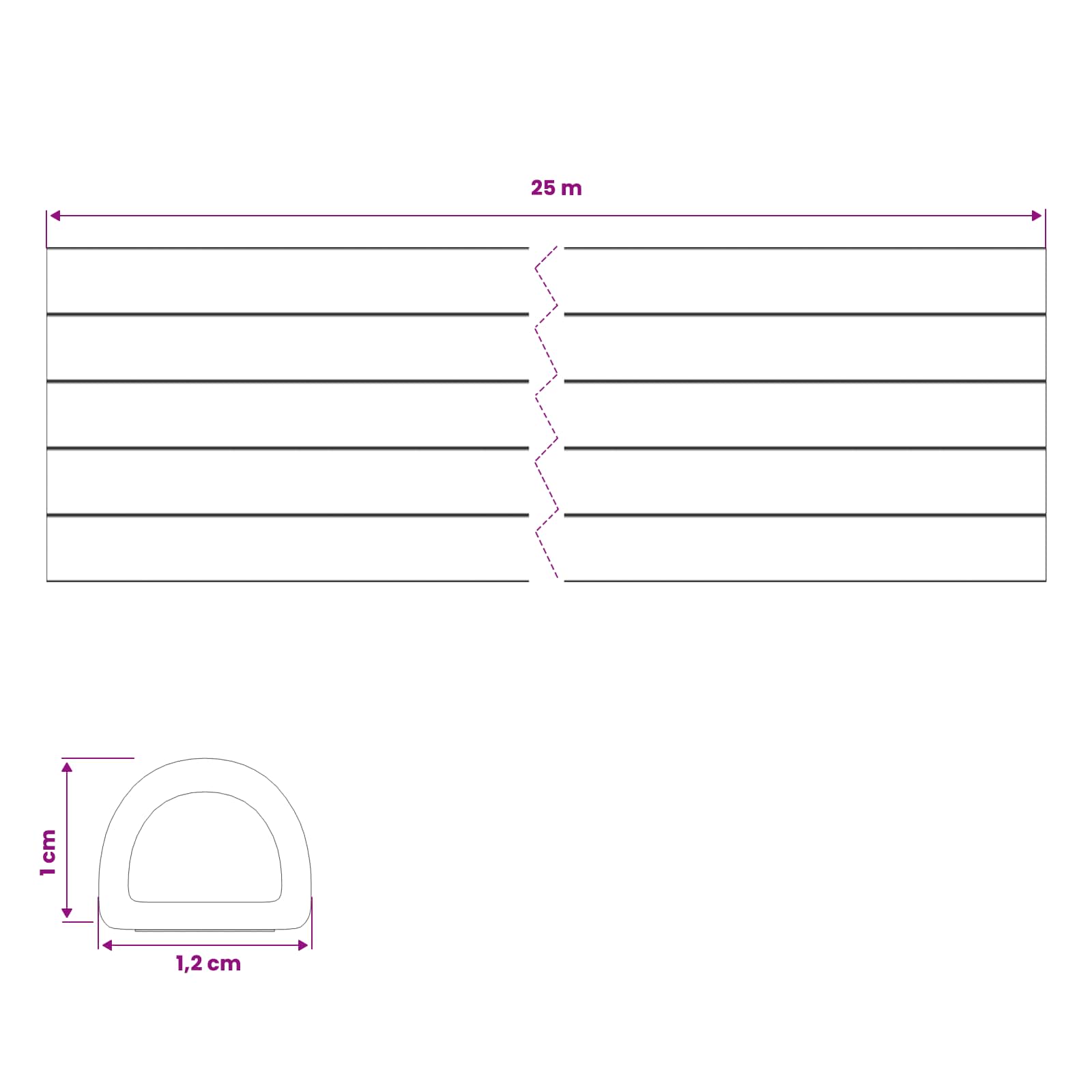 Zelfklevende raamafdichting Zwart 12 x 10 mm 25 m EPDM-schuim image 7