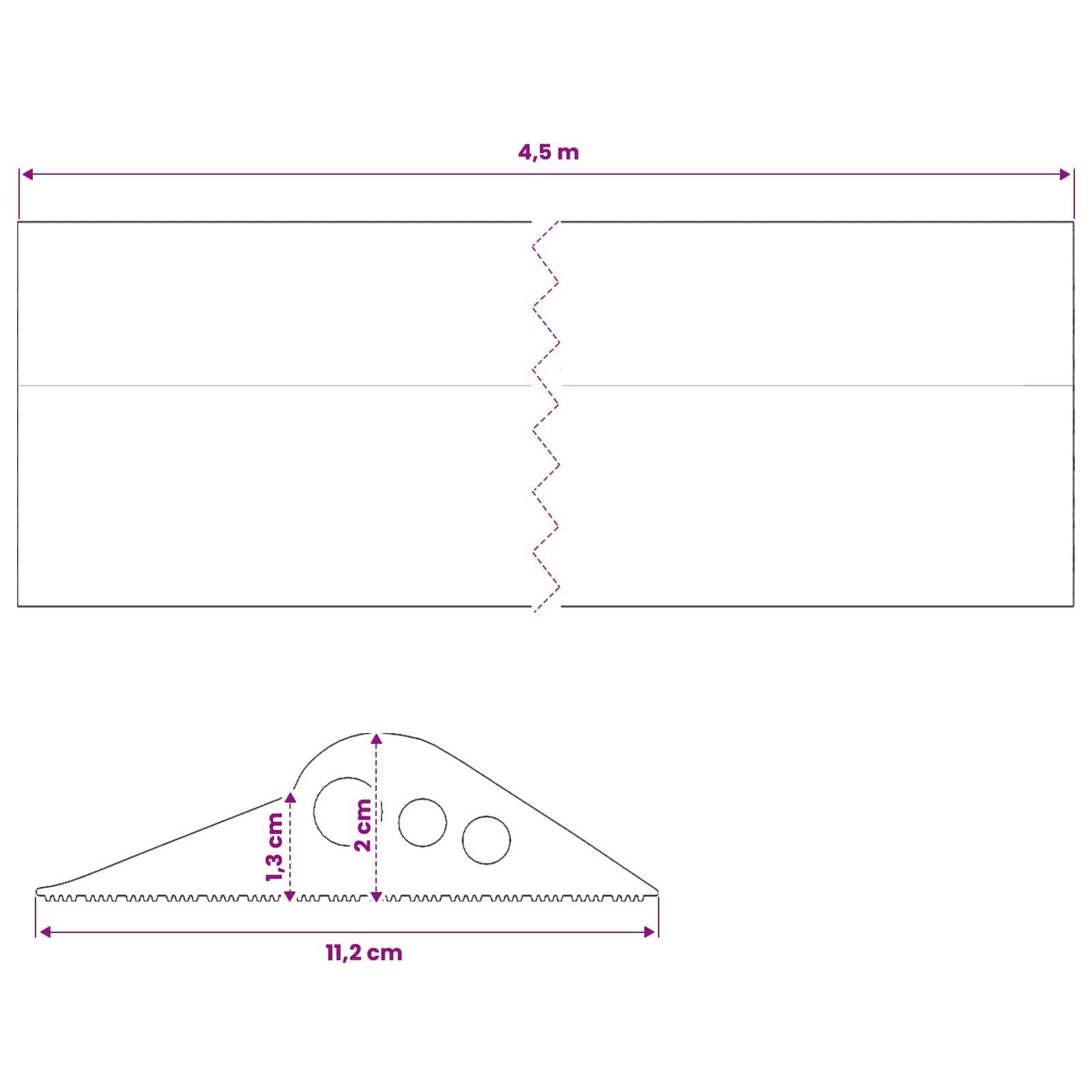 Tesnilo za Garažno Tla Črna 112 x 20 mm 4,5 m EPDM guma - slika 8