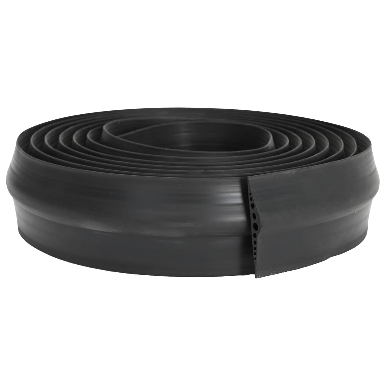 vidaXL Tesnilo za Garažno Tla Črna 155 x 28 mm 10 m EPDM guma - slika 2