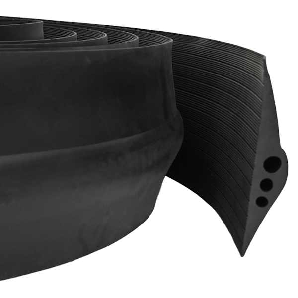 vidaXL Garaaži p&otilde;randatihend Must 75 x 12 mm 5 m EPDM kumm