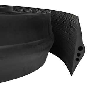 vidaXL Garaaži p&otilde;randatihend Must 74 x 20 mm 1 m EPDM kumm