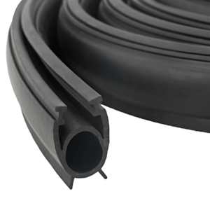 vidaXL Garaaži Ukse Tihend Must 41 x 33 mm 5,5 m PVC