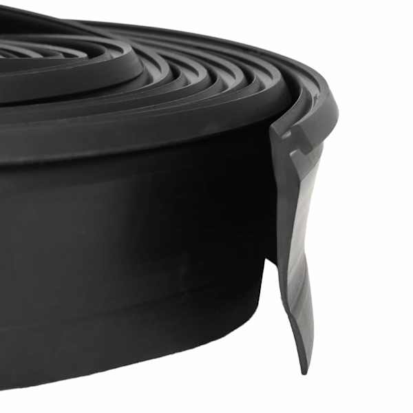 vidaXL Garaaži Ukse Tihend Must 52 x 2 mm 5 m PVC