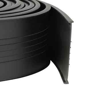 vidaXL Garaaži Ukse Tihend Must 70 x 6 mm 4,5 m PVC