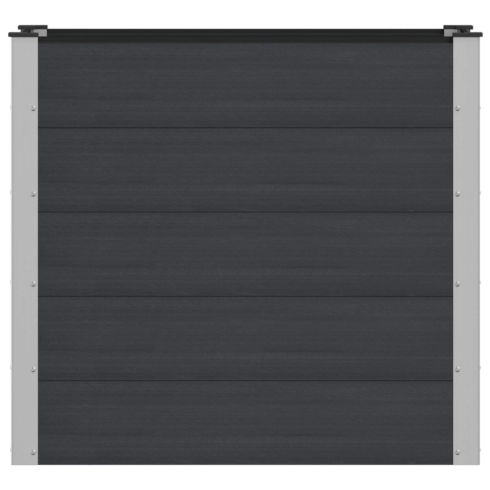 Verhoogde plantenbak Zwart 100 x 50 x 91 cm image 2
