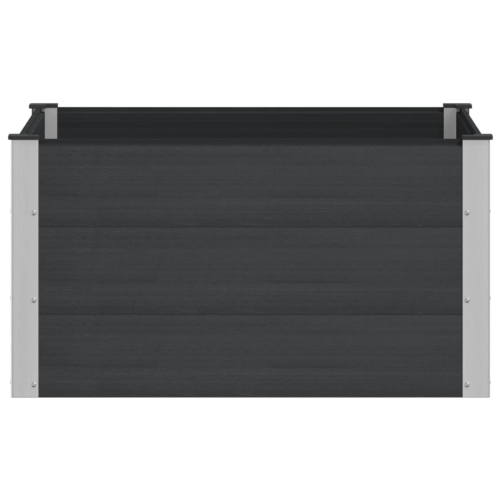 Verhoogde plantenbak Zwart 100 x 100 x 54 cm image 2