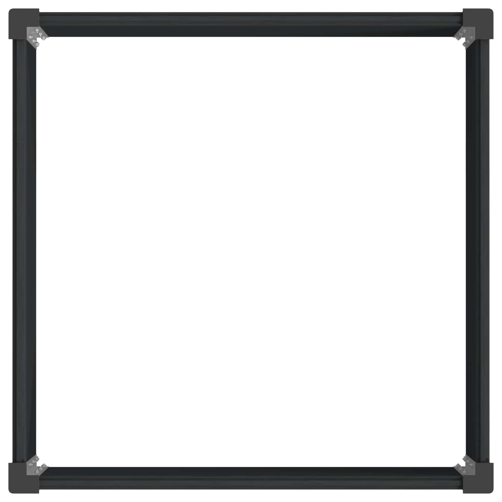 Verhoogde plantenbak Zwart 100 x 100 x 54 cm image 4