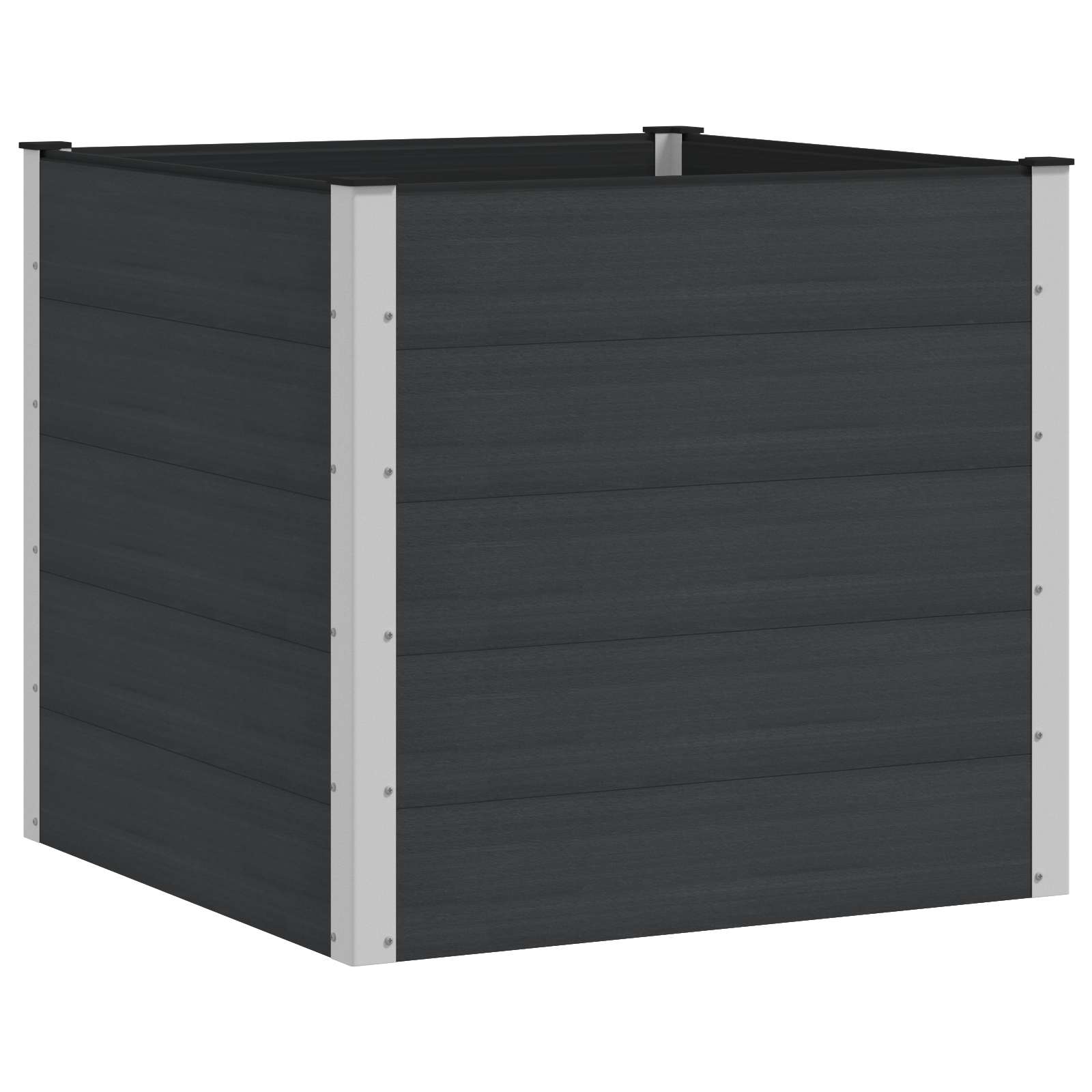 Verhoogde plantenbak Zwart 100 x 100 x 91 cm image 1