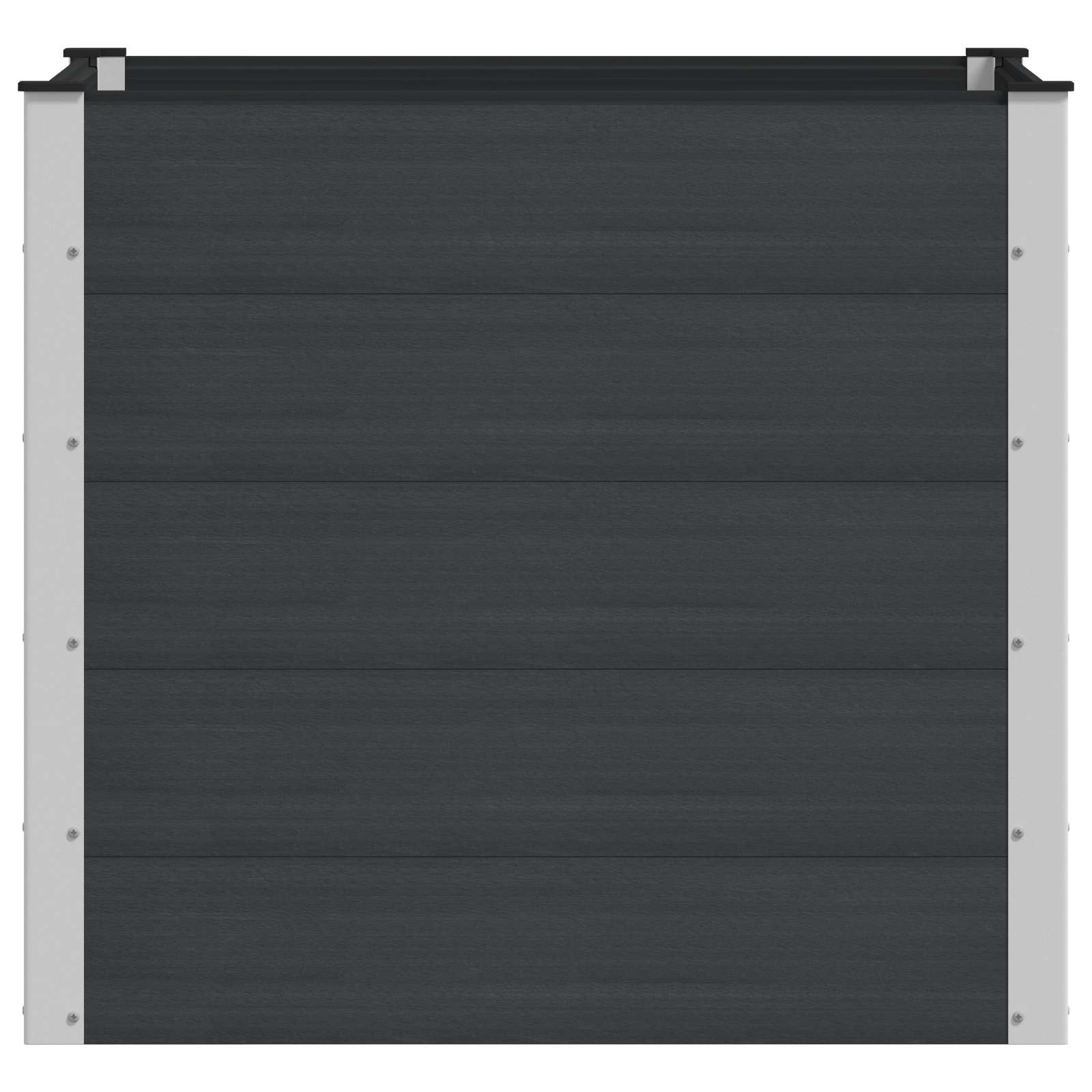 Verhoogde plantenbak Zwart 100 x 100 x 91 cm image 2