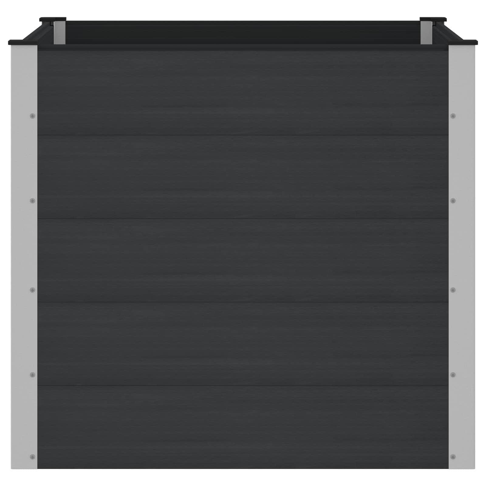 Verhoogde plantenbak Zwart 100 x 100 x 91 cm image 3