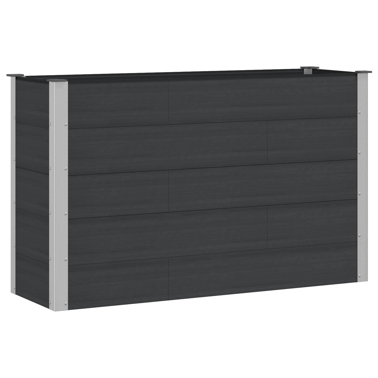 Verhoogde plantenbak Zwart 150 x 50 x 91 cm image 1