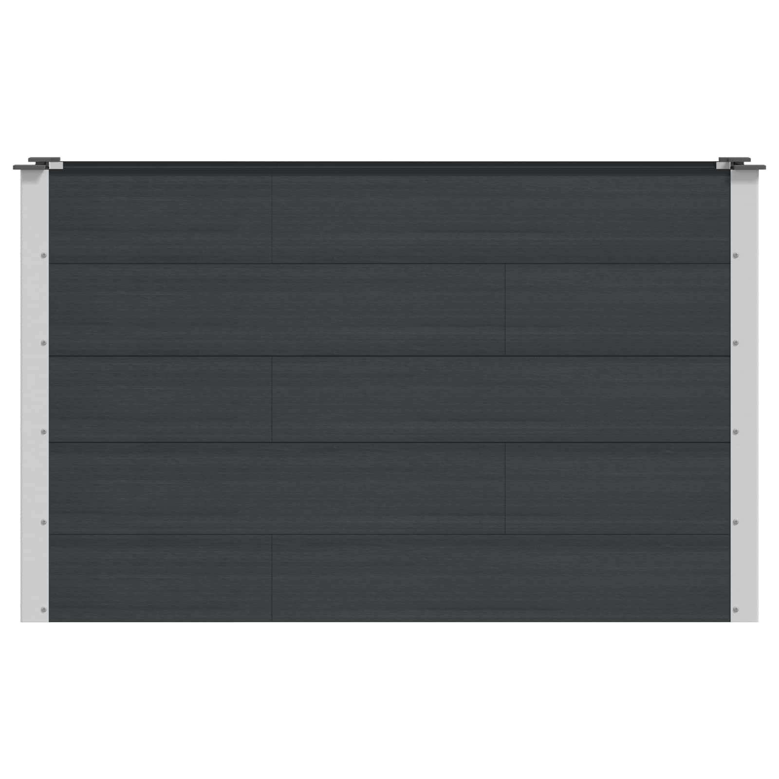 Verhoogde plantenbak Zwart 150 x 50 x 91 cm image 2
