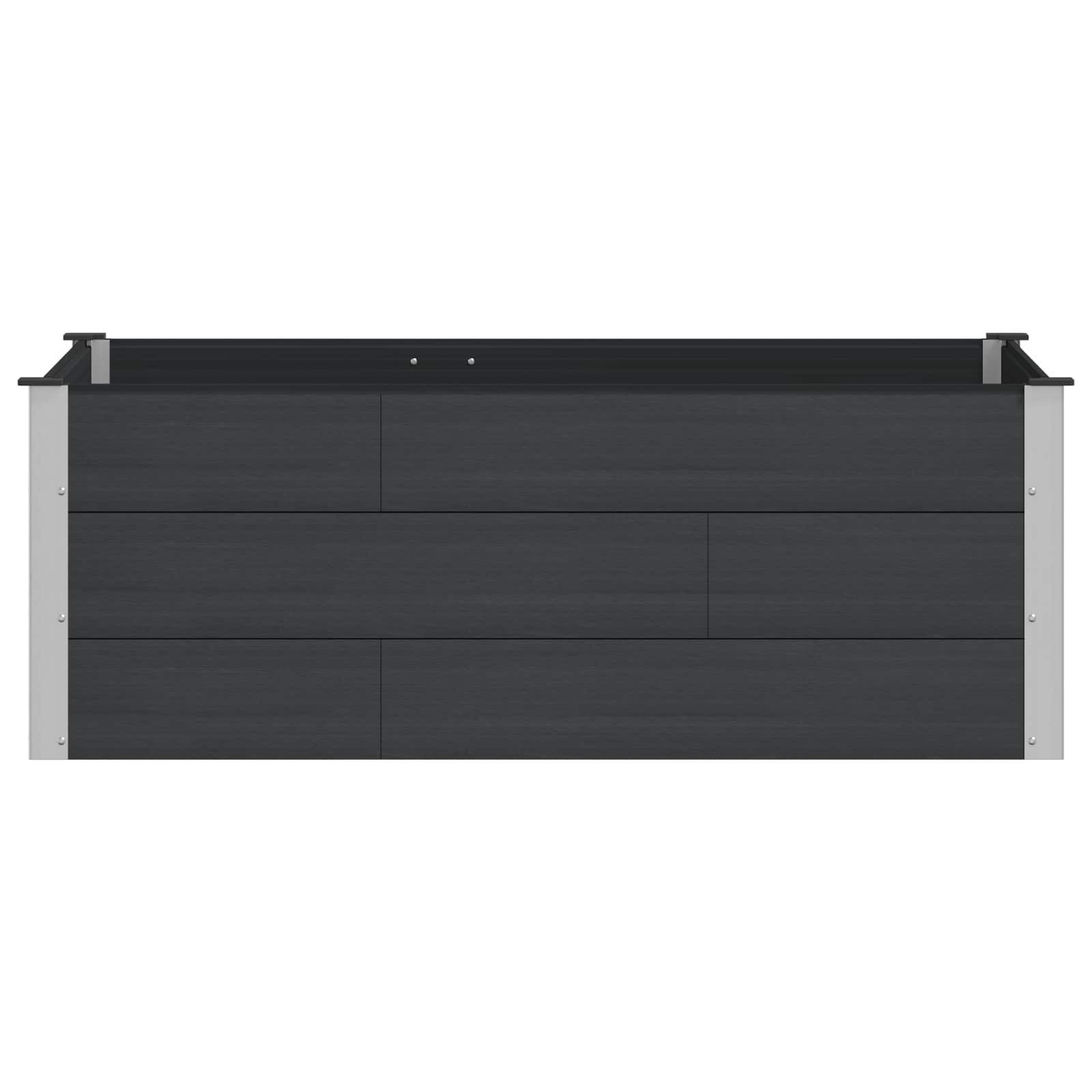 Verhoogde plantenbak Zwart 150 x 100 x 54 cm image 2