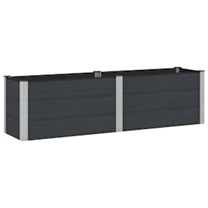 Vrtna visoka greda Črna 200 x 50 x 54 cm