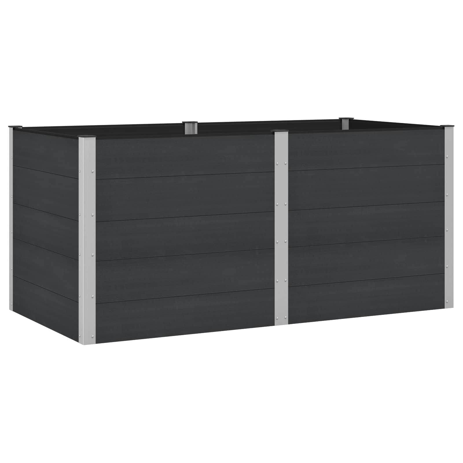 Verhoogde plantenbak Zwart 200 x 100 x 91 cm image 1
