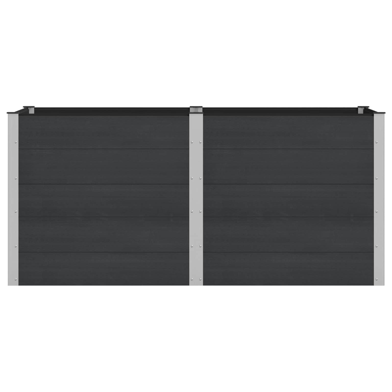 Verhoogde plantenbak Zwart 200 x 100 x 91 cm image 2