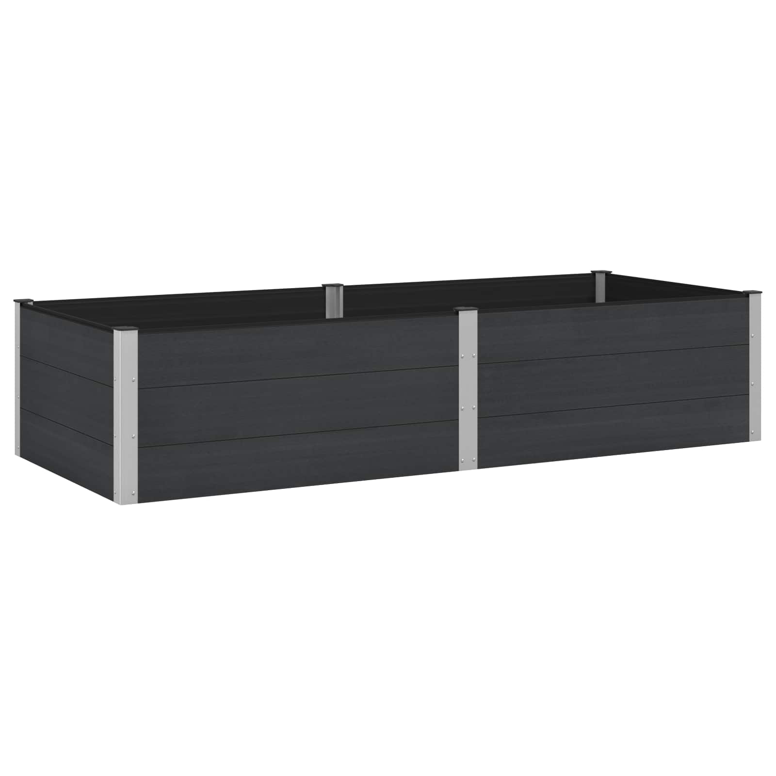 Verhoogde plantenbak Zwart 250 x 100 x 54 cm image 1