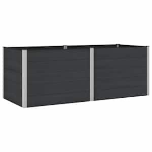 Vrtna visoka greda Črna 250 x 100 x 91 cm