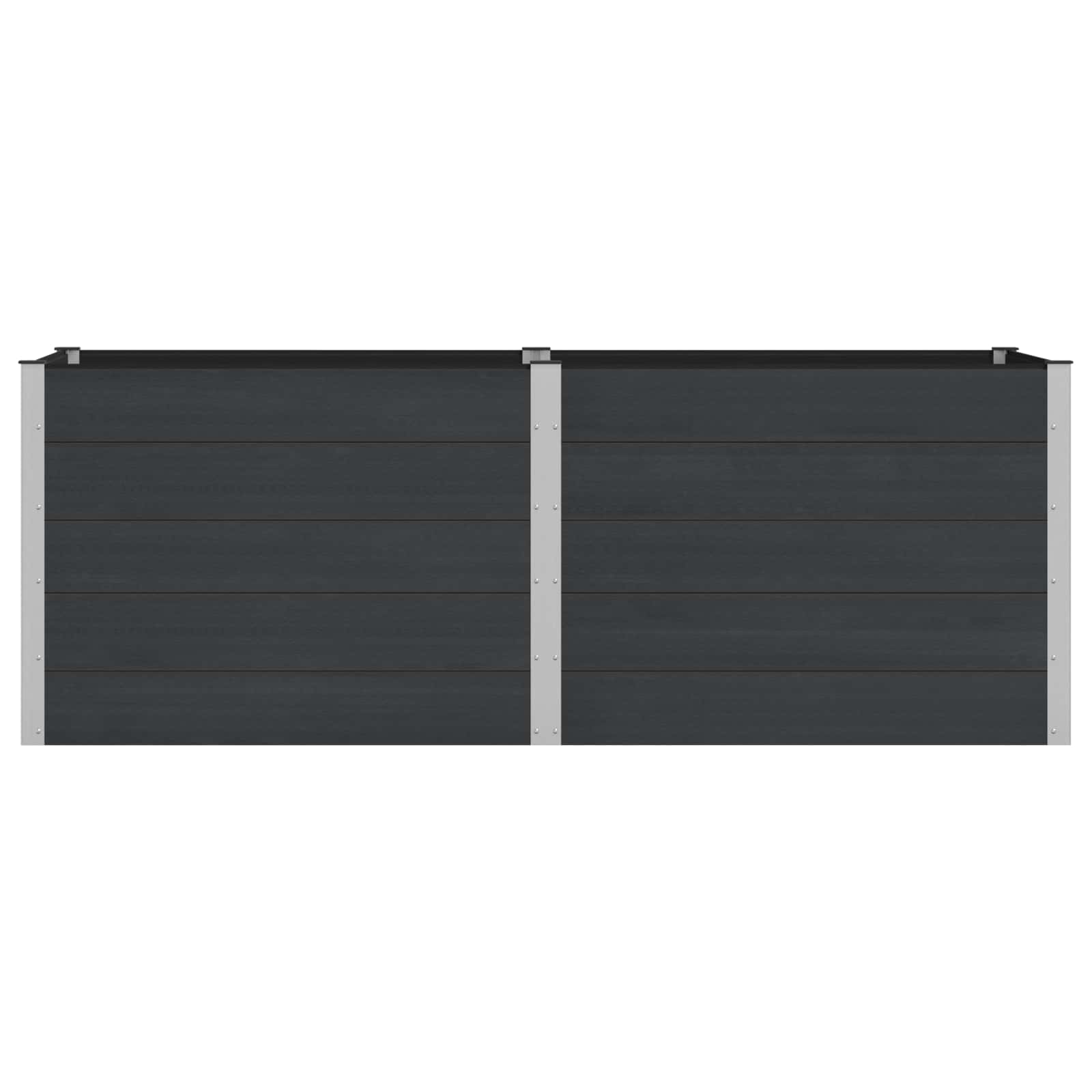 Verhoogde plantenbak Zwart 250 x 100 x 91 cm image 2