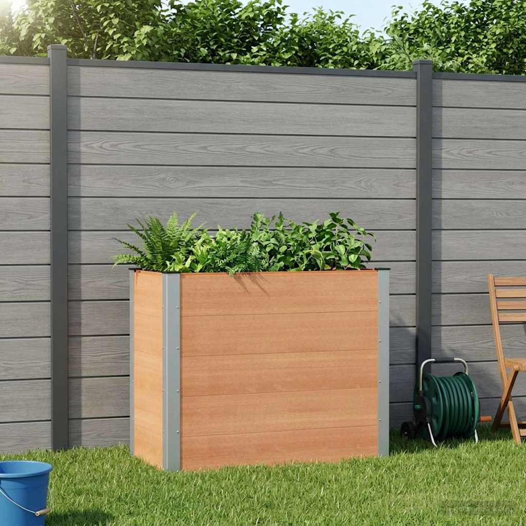 vidaXL Vrtna visoka greda Rjava 100 x 50 x 91 cm