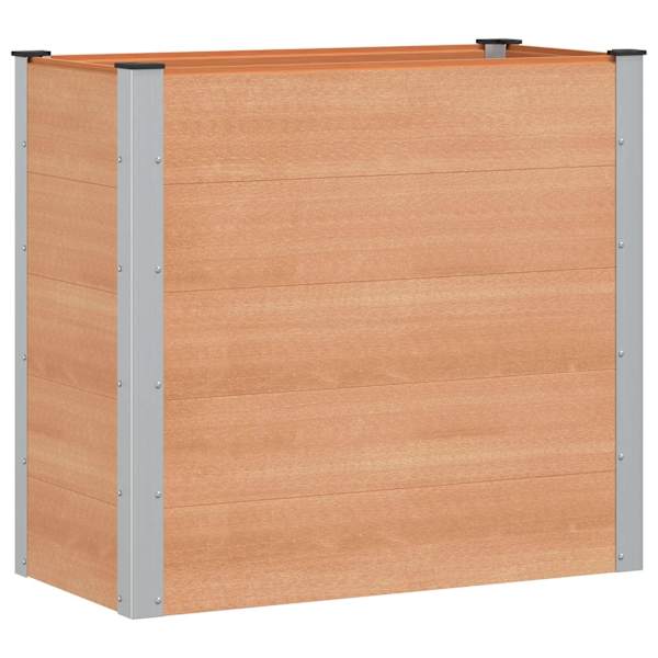 vidaXL K&otilde;rgendatud aia taimelava Pruun 100 x 50 x 91 cm