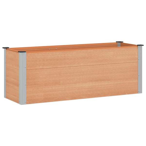 vidaXL K&otilde;rgendatud aia taimelava Pruun 150 x 50 x 54 cm