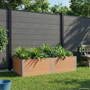 Vrtna visoka greda Rjava 200 x 100 x 54 cm