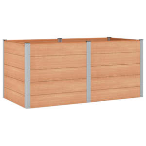 vidaXL K&otilde;rgendatud aia taimelava Pruun 200 x 100 x 91 cm