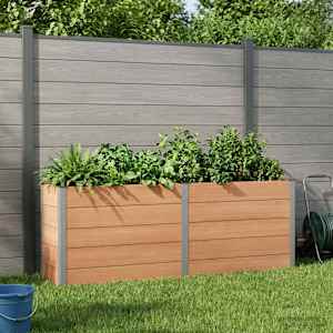 Vrtna visoka greda Rjava 250 x 50 x 91 cm