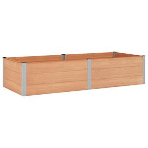 vidaXL K&otilde;rgendatud aia taimelava Pruun 250 x 100 x 54 cm