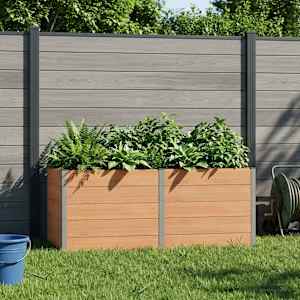 Vrtna visoka greda Rjava 250 x 100 x 91 cm