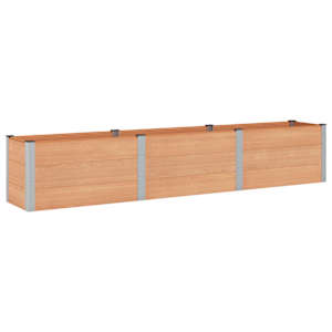 vidaXL K&otilde;rgendatud aia taimelava Pruun 300 x 50 x 54 cm