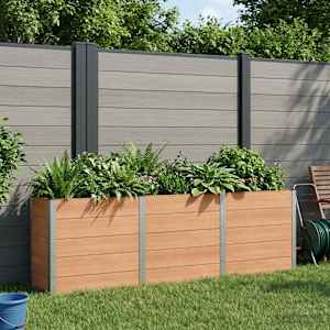 Vrtna visoka greda Rjava 300 x 50 x 91 cm
