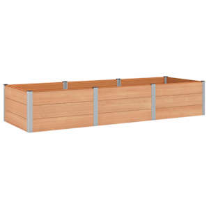 vidaXL K&otilde;rgendatud aia taimelava Pruun 300 x 100 x 54 cm