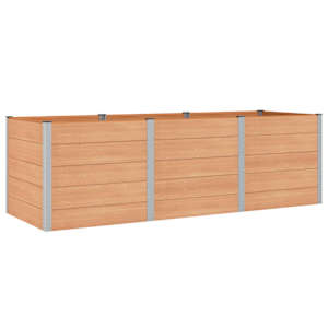 vidaXL K&otilde;rgendatud aia taimelava Pruun 300 x 100 x 91 cm