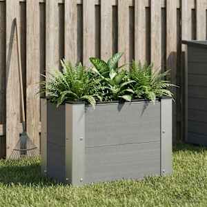 Vrtna visoka greda Siva 50 x 30 x 36 cm