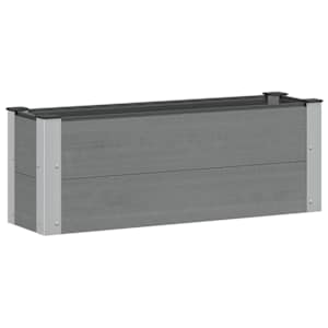 vidaXL K&otilde;rgendatud aia taimelava Hall 100 x 30 x 36 cm