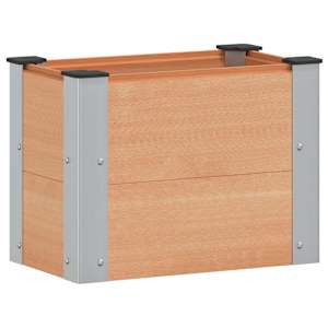 vidaXL K&otilde;rgendatud aia taimelava Pruun 50 x 30 x 36 cm
