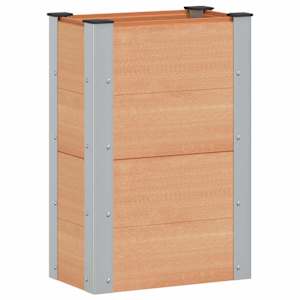 vidaXL K&otilde;rgendatud aia taimelava Pruun 50 x 30 x 72 cm