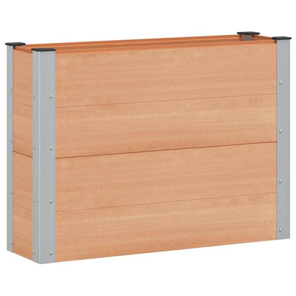 vidaXL K&otilde;rgendatud aia taimelava Pruun 100 x 30 x 72 cm