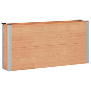 vidaXL K&otilde;rgendatud aia taimelava Pruun 150 x 30 x 72 cm