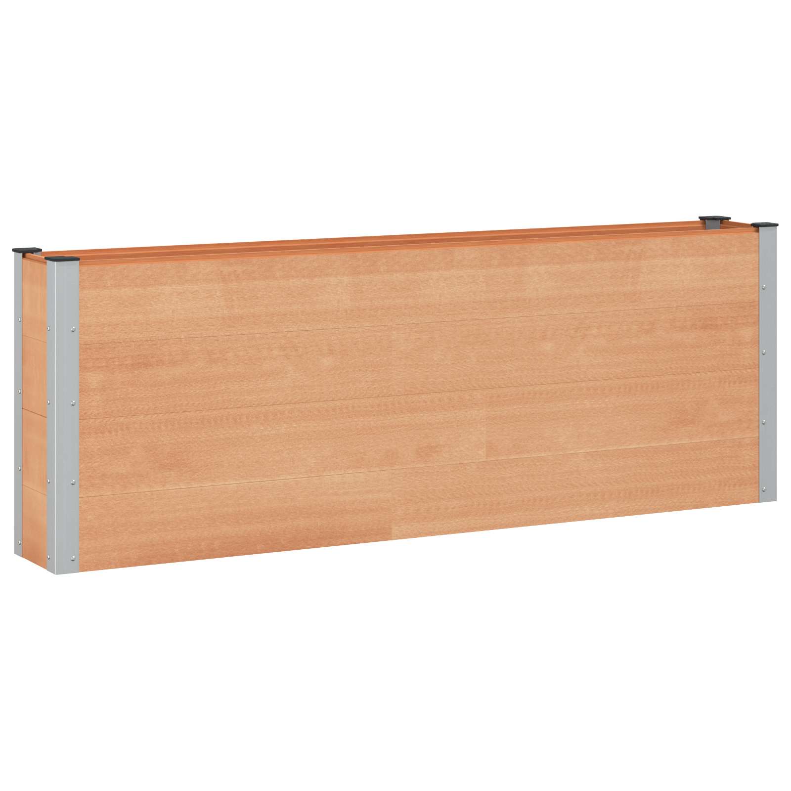 vidaXL Strat înălțat de grădină Maro 200 x 30 x 72 cm WPC și Aluminiu