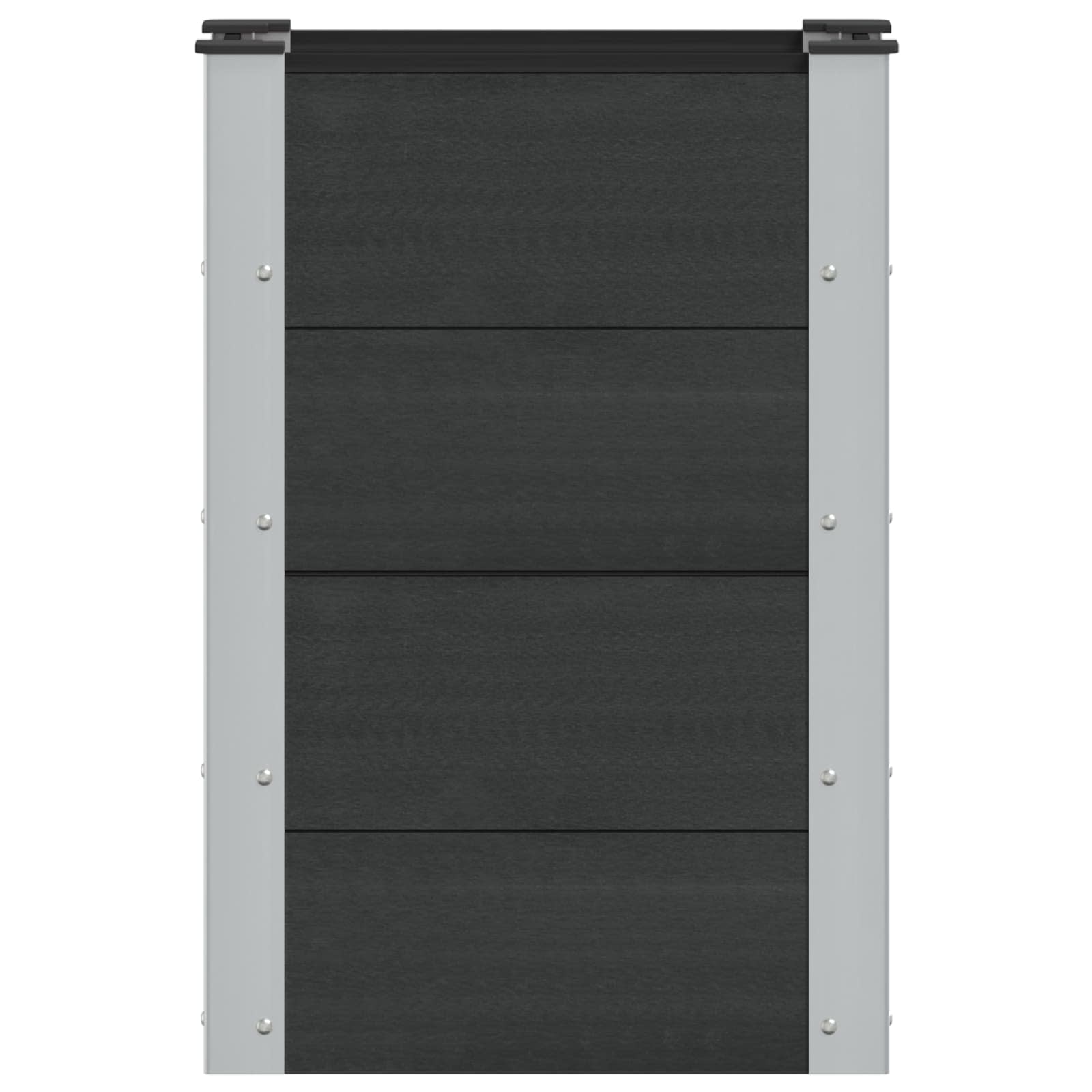 Verhoogde plantenbak Zwart 50 x 30 x 72 cm image 2