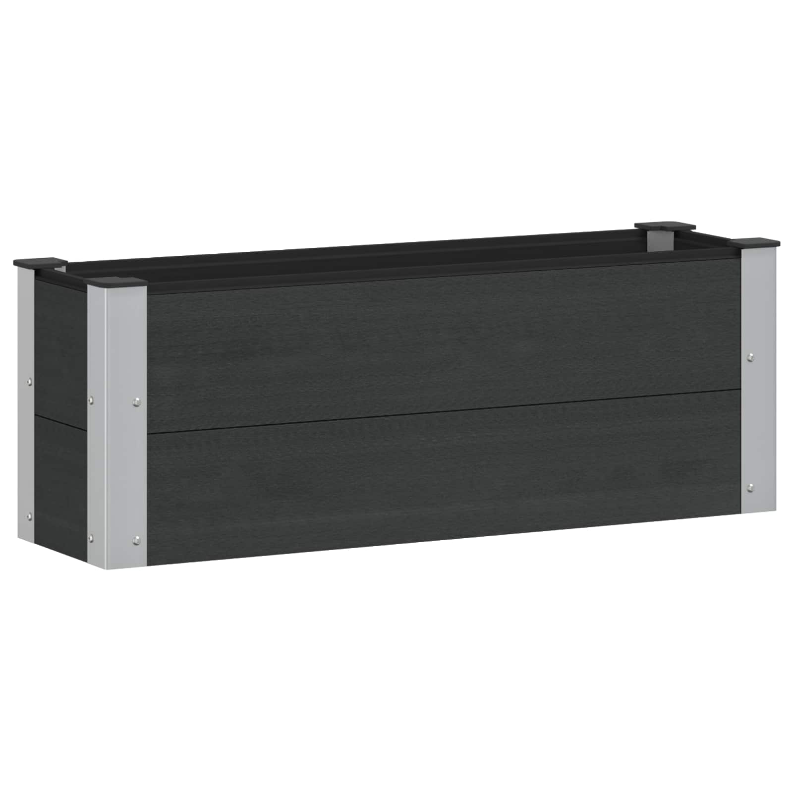 Verhoogde plantenbak Zwart 100 x 30 x 36 cm image 1